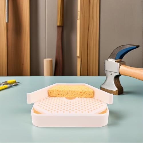 Artibetter ガラスグラインダー用水路トレイ 交換用シンクインサート 小型水タンク付属 ステンドグラス作業向け冷却機能 廃棄物集積 簡単取り付け対応ツール [5]