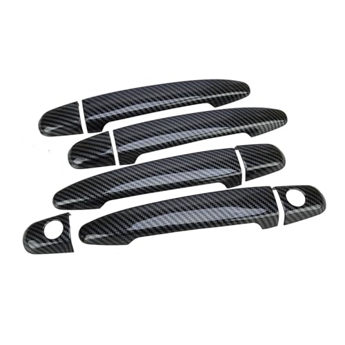 Housse poignée porte Camry 2007-2011 en plastique style fibre de carbone