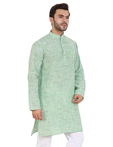 Image of Men's Khadie Cotton Relaxed Straight Kurta