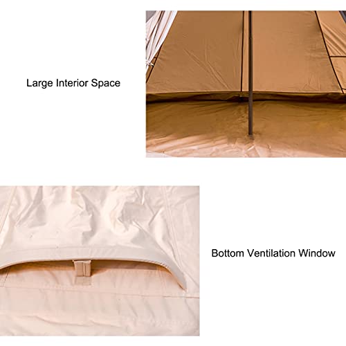 Carpa pirámide de algodón para 3-4 personas 4M miniatura 5