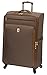 LONDON FOG Kensington Softside Expandable Spinner Luggage, Bronze, Checked-Large 29-Inch