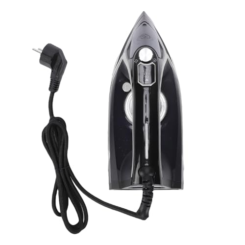 Asixxsix Plancha de de Mano, Plancha de Ropa Eléctrica de Vertical de 2200 W con Tanque de Agua de 250 Ml, Punta Precisa, Peso Ligero para Viajes en Casa Uso Húmedo y Seco (Enchufe de la UE)