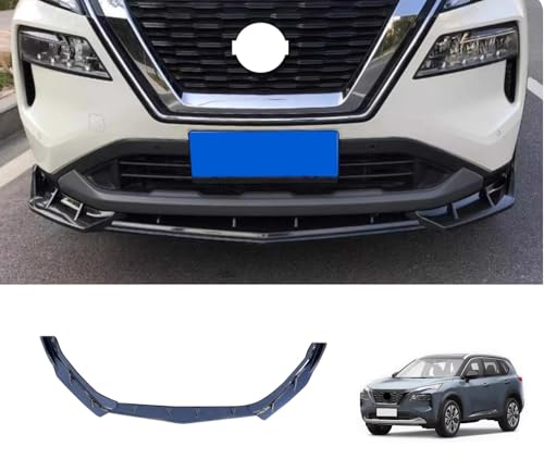 JIEOSDIN Car Accessories Front Lip Lower Chin Spoiler Splitter Compatible with Nissan New Rogue 2021 2022 2023 (Carbon Fiber Style) 3PCS ABS