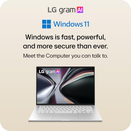 Image of LG gram 14-inch Thin and Lightweight Dual AI Laptop Computer, Windows 11 Home, Copilot+ PC, Powered by AMD Ryzen AI 5 435 Processor, 32GB RAM, 1TB SSD - Obsidian Black