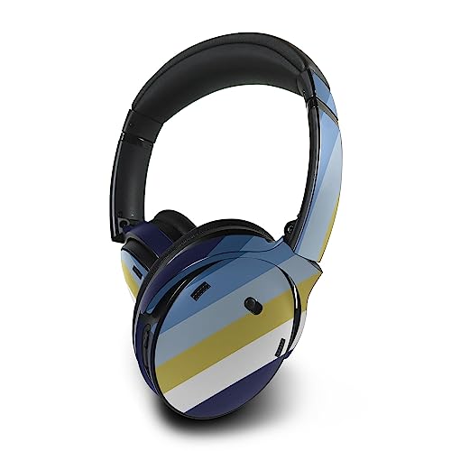 Image of MightySkins Skin Compatible with Bose QuietComfort 45 Headphones - Cool Stripes | Protective, Durable, and Unique Vinyl Decal wrap Cover | Easy to Apply, Remove, and Change Styles | Made in The USA