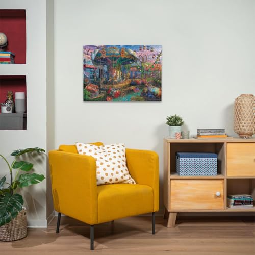 Puzzle 1000 pièces : Fête foraine lugubre Ravensburger France - vue 6