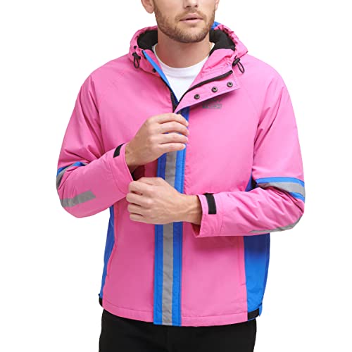 Image of DKNY mens Dkny Men's Taslan Performance Hoody With Reflective Detail