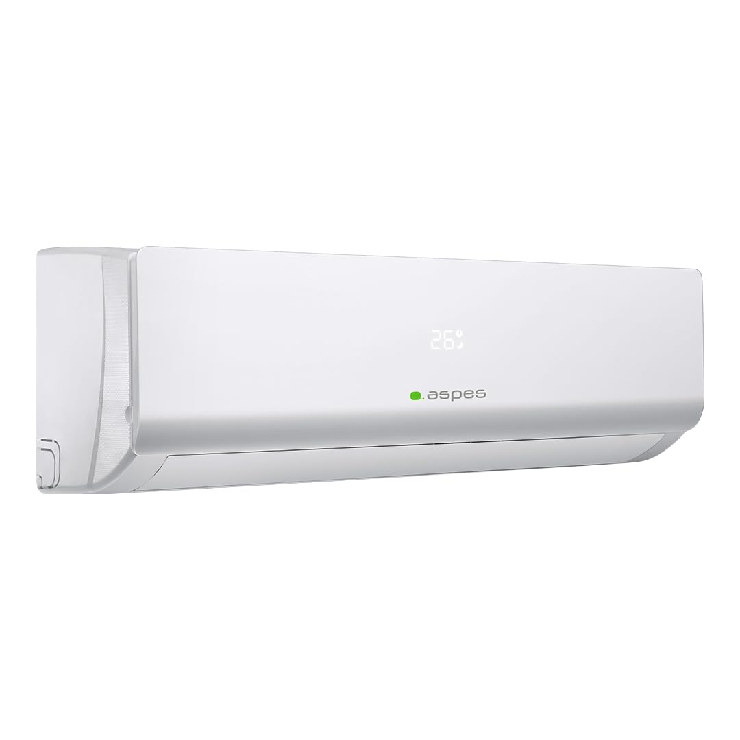 Aspes Aire Acondicionado Split, 24000 BTU AAAS2400W. Bomba de Calor, Temporizador, Clasificación Energética A++