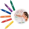 XUZOPIM 6 Piezas Lápices De Colores Para Baño Crayones De Baño Para Niños Crayones De Baño Lavables Multicolores Juguetes Para Bañera Y Ducha Para Niños Dibujar En Azulejos Y Cerámica