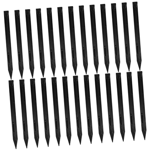 Toddmomy 50pcs Heavy Duty Plastic Tent Stakes Durable Pegs for Camping Outdoor Canopy Lawn Beach Effortless Setup Lightweight Sturdy Design for Easy Installation