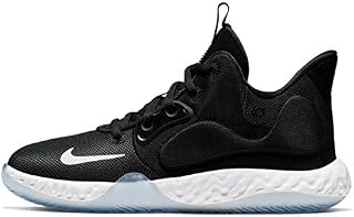 Nike Kids' Grade School KD Trey 5 VII Basketball Shoes (5.5, Black/White)