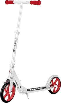 Razor A5 Lux Kick Scooter for Kids Ages 8+ 8" Urethane Wheels, Anodized Finish Featuring Bold Colors and Graphics, for Riders up to 220 lbs