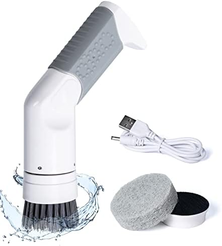 Spazzola Elettrica Rotante Senza Fili - Ricaricabile Con 4 Testine - Per Bagno, Cucina, Piastrelle - Foto 2