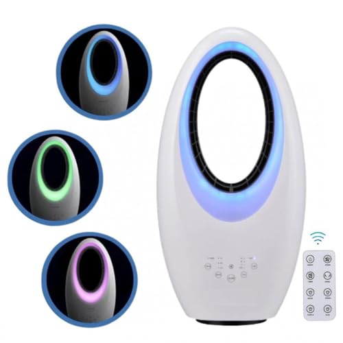 Wonder Pro WP Ventilador Sin Aspas Cromoterapia Colour, Ventilador Air con Color Cromoterapia, Climatizador de Aspas