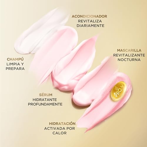 Pantene Pro-V Hydra Revitaliza Heat & Glow Crema Sin Aclarado 135ml. Protege contra la Humedad, el Encrespamiento y el Calor. Con Fórmula Pro-V Activada por Calor. Suavidad y Brillo, sin Apelmazar - imagen 5