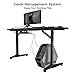 EUREKA ERGONOMIC RGB Gaming Desks, 55 Inch Computer Desk PC Studio Gamer Table Home Office Workstation, w Free Mouse Pad,USB Ports Controller Stand Cup Headset Holder Black for Game