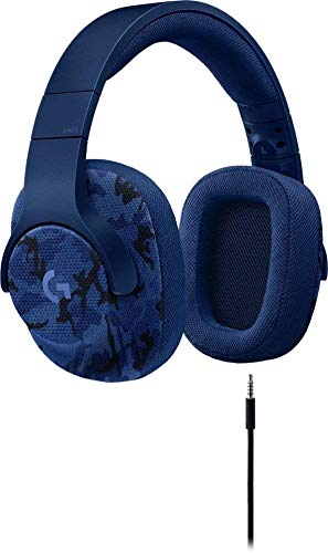 Logitech G433 7.1 Wired Gaming Headset with DTS Headphone: X 7.1 Surround for PC, PS4, PS4 PRO, Xbox One, Xbox One S, Nintendo Switch  Camo Blue (Camo Blue) (Renewed)