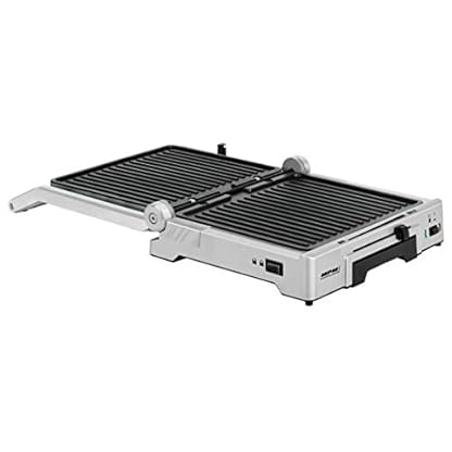 MPM MGR-10M Elektro, Kontaktgrill, Höhenverstellbar, 180° Öffnung, Abnehmbare Antihaft-Grillplatten, Temperaturregler… – Bild 5
