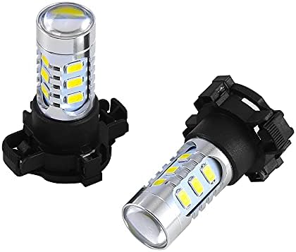 GFJMC (2) Xenon White Error Free 15-SMD PY24W 5200s LED Bulbs Compatible With BMW E90/E92 3 F10/F07 5 Series E83/F25 X3 E70 X5 E71 X6 Z4