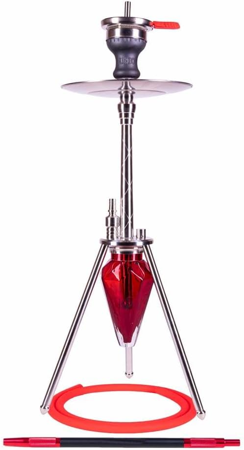 Amy Deluxe German hookah shisha set, unio 001.01 (red)