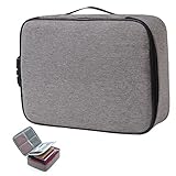 Hemobllo Sac De Rangement Verrouillable Avec Cadenas à Combinaison Organisateur De Docume...