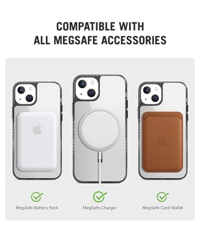 Image of DailyObjects Polycarbonate Case for iPhone 14 Compatible with Mag-Safe Wireless Charging,Stride 2.0 Slim Shockproof Back Cover with Inner Magnetic Ring,Transparent