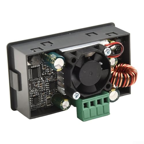 Regulador de voltaje ajustable de 40 W 90 W CC y módulo de carga reductor de corriente con pantalla LCD para proyectos de fuente de alimentación de bricolaje, gris (SK90)