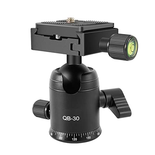 Rótula de bola QB-30A con centro de baja gravedad para trípode de cámara réflex 7