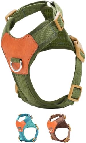 Green Large No Pull Dog Harness for Small Dogs, Anti-Escape Easy ...