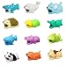 12 Pieces Animal Bite Cable Protector, Cable Bite Mini Cartoon Charging Cable Protector Cable Buddies for iPhone iPad USB Cables