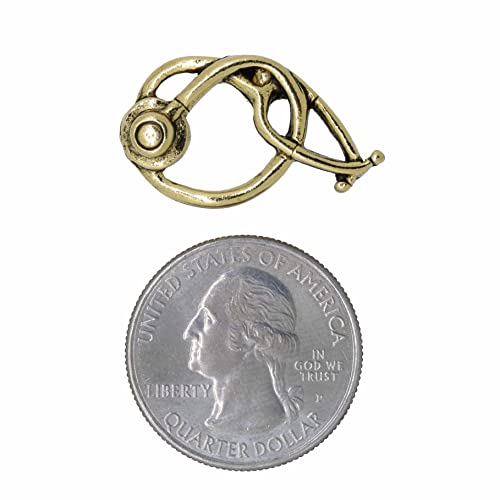 Jim Clift Design Stethoscope Gold Lapel Pin - 1 Count #TOP1