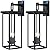 ZSMAIKU 22 Inch Dusk to Dawn Outdoor Lighting,Large Porch Light Outdoor Light Fixture,2 Pack Outdoor Sconce Lights with E12 Base Waterproof 2-Light Black Exterior Lights for House Patio,Garage
