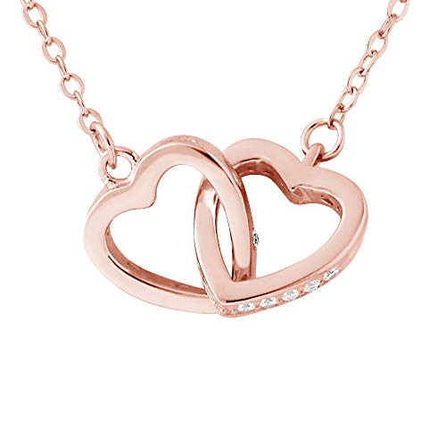 Collier CŒURS ENTRELACÉS, le bijou en argent 925 pour illuminer vos soirées