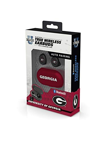 Ncaa Georgia Bulldogs True Wireless Earbuds, Team Color #TOP1