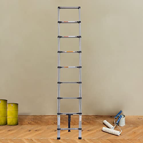 2.6M Telescopic Ladder 8.5FT Multi-Purpose Stainless Steel Telescoping Ladder Extendable Portable Loft Ladder with EN131 Standard Easy to Carry for Draw Wall Replace Bulb Clean Window Repair Roof 8 2.6M Telescopic Ladder 8.5FT Multi-Purpose Stainless Steel Telescoping Ladder Extendable Portable Loft Ladder with EN131 Standard Easy to Carry for Draw Wall Replace Bulb Clean Window Repair Roof - Image 8