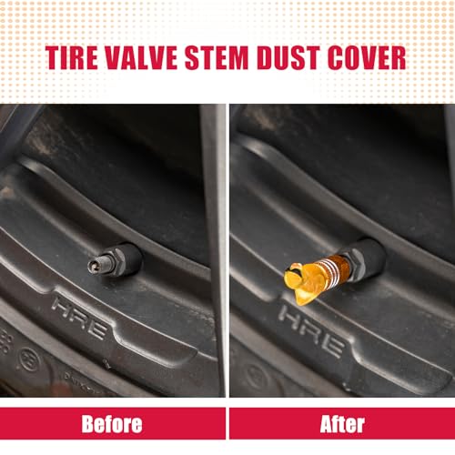 4Pcs Tire Valve Stem Cap Cover for Car SUV Truck, Valve Cover with Funny Duck Sunglasses, Decorative Tire Valve Caps Wheel Accessories (Yellow Sunglasses Duck)