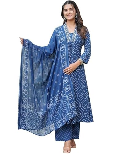 Rayon Anarkali Indian Kurti For Women Summer Dress Kurta Pant