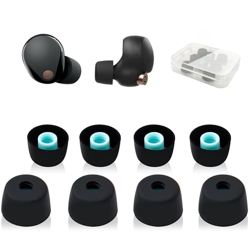 WF-1000xm4 �C���[�s�[�X �V���R���C���[�`�b�v 8�� ���[�P�[�X�t�� WF-1000XM5 �� WF-1000XM�R���K�p �C���[�s�[�X �Չ��� ����~�� �_�炩�� ���K �t�����܂܏[�d�\ �\�j�[�p �� (L�T�C�Y)