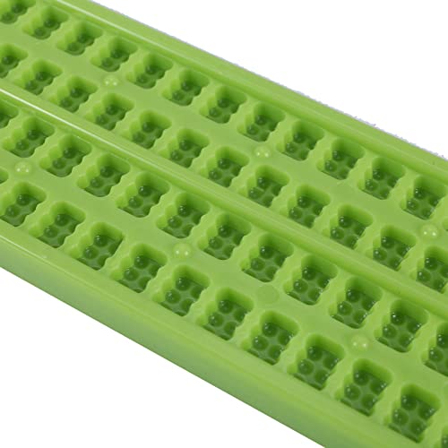 Ardoise Braille 4 lignes plastique vert pour une écriture fluide et stable