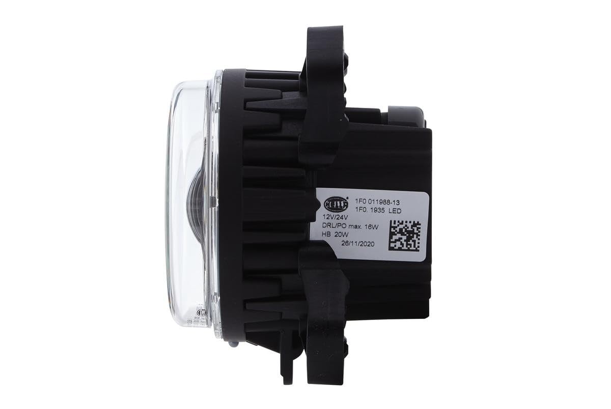 HELLA LED/DE-Reflektor dalekosiężny - 90mm Performance L4060 - 12V / 24V - okrągły - Liczba referencyjna: 12.5 - SAE - Szyba rozpraszająca gładka - przezroczysty - z prawej/z lewej - 1F0 011 988-131