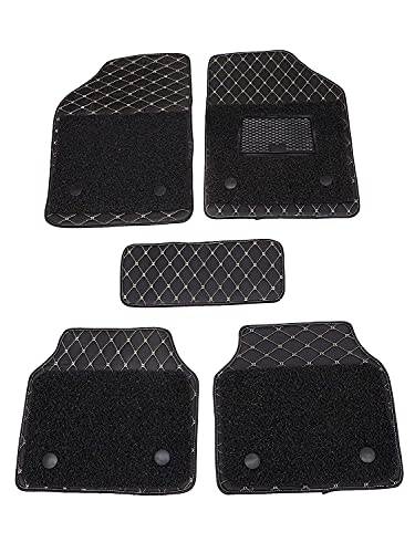 Image of Autyle Premium 7D Car Floor mats for Honda City Old -Black Leatherite 7D Car Floor Mat