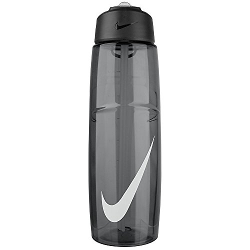 Nike T1 Flow Swoosh Water Bottle (32oz, Anthracite/White)