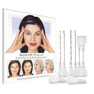 Secret Lift Original – 80 Piece Instant Face, Neck and Eye Lift Kit Invisible Lifting Tapes and Bands