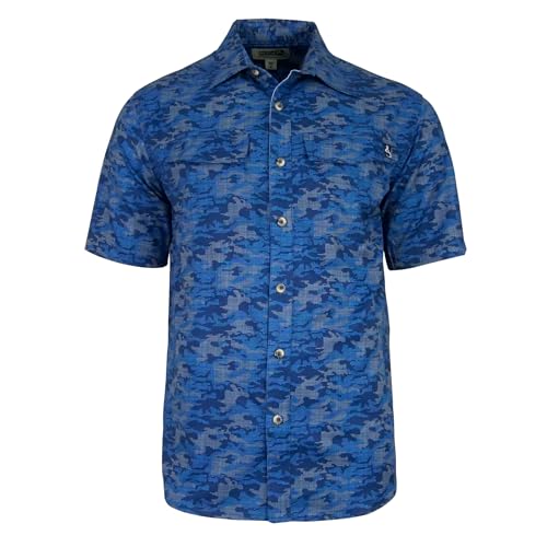 Men's Dot Camo UV Vented Fishing Shirt