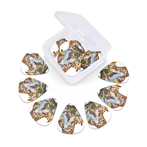 Pack de 12 médiators Hibou pour guitare électrique Guitare acoustique Diverses guitares - Les Beatles, Paul McCartney, John Lennon, RIngo Starr, George Harrison Pack de 12 médiators Hibou pour guitare électrique Guitare acoustique Diverses guitares – Image 6