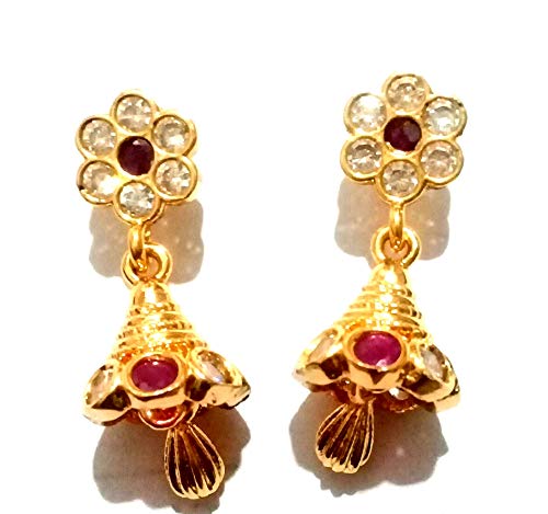 Buy Rifana gold impon jhumki at Amazon.in