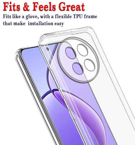 Image of COVERBLACK Soft Rubber Back Cover Compatible Model for Mi Redmi 14c 4G - Transparent