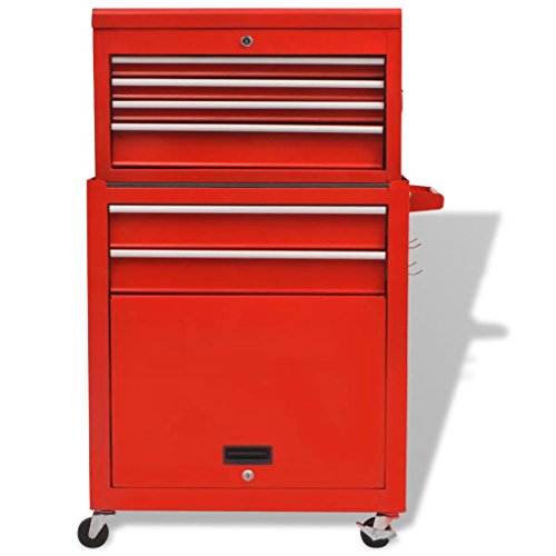 Werkzeugwagen mit 7 Schichten rot – Bild 7