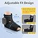 Comfytemp Air Compression Therapy Device K1007, Portable Foot Massager with Heat, Cordless Ankle Massage Boot for Pain Relief and Circulation, Ideal for Men Women Seniors (1Pack, Fits Size 6 to 10)