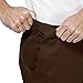 Haggar mens Premium No Iron Khaki Classic Fit Expandable Waist Flat Front Casual Pants, Chocolate, 32W x 30L US